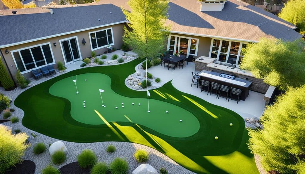 backyard putting greens