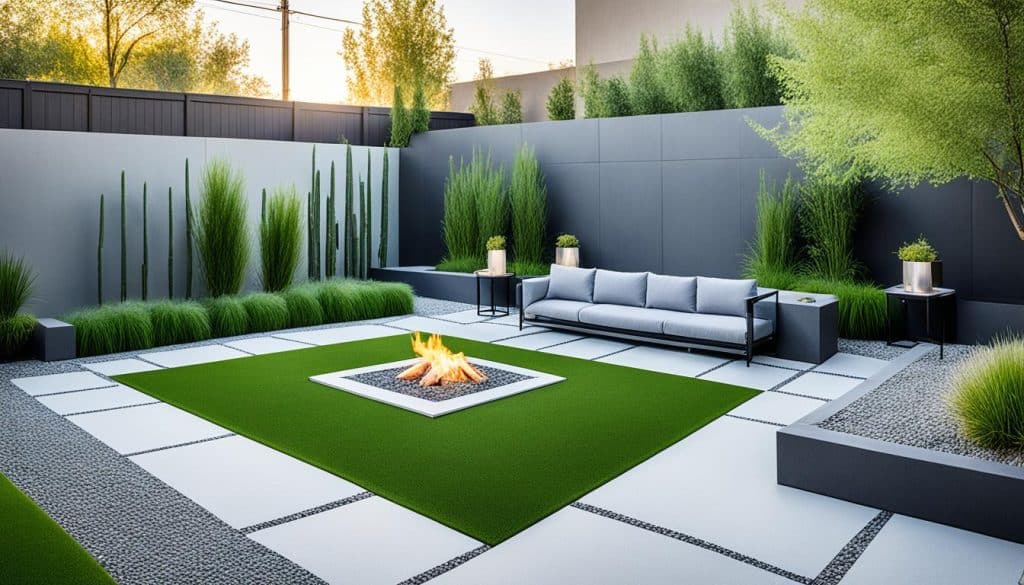 modern lawn aesthetic