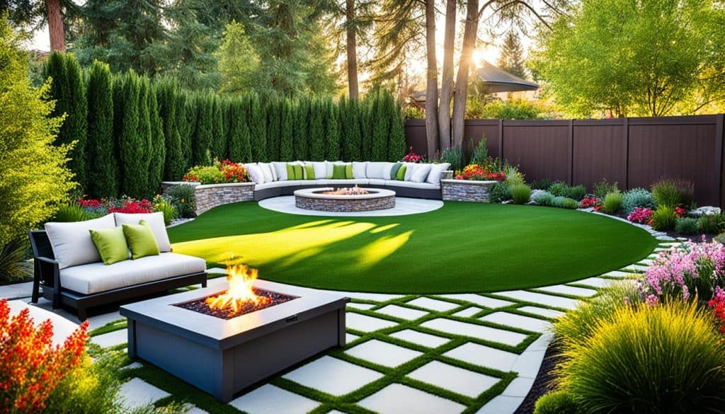 outdoor space enhancement with artificial grass