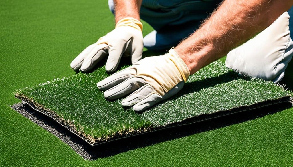 installation process of artificial grass