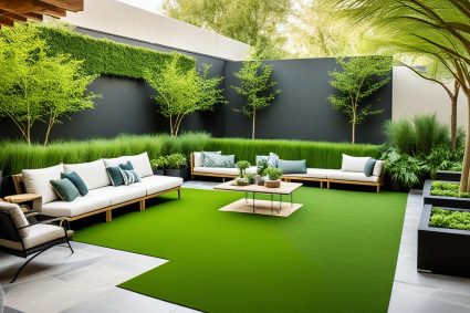 Eco-Friendly Outdoor Space with Artificial Grass