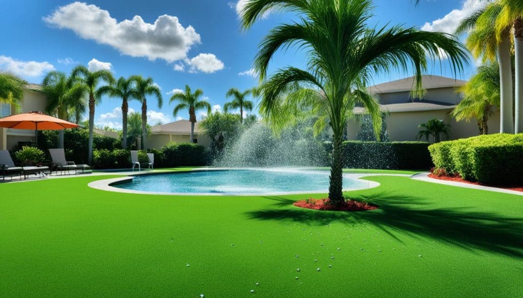 climate considerations for artificial ISP Grass in Florida