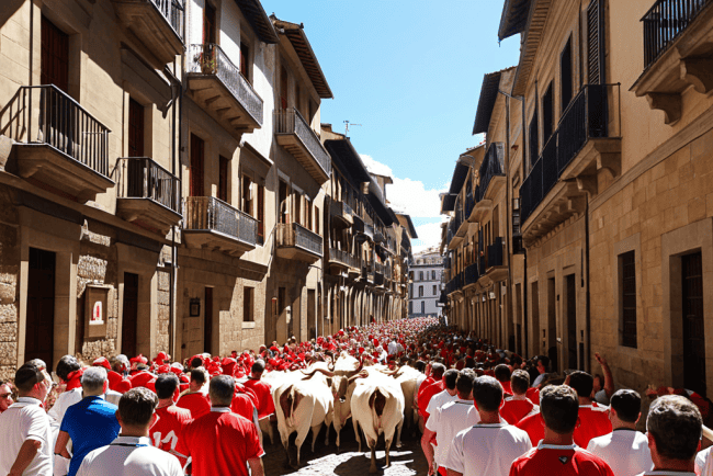 a guide to Pamplona's bull run