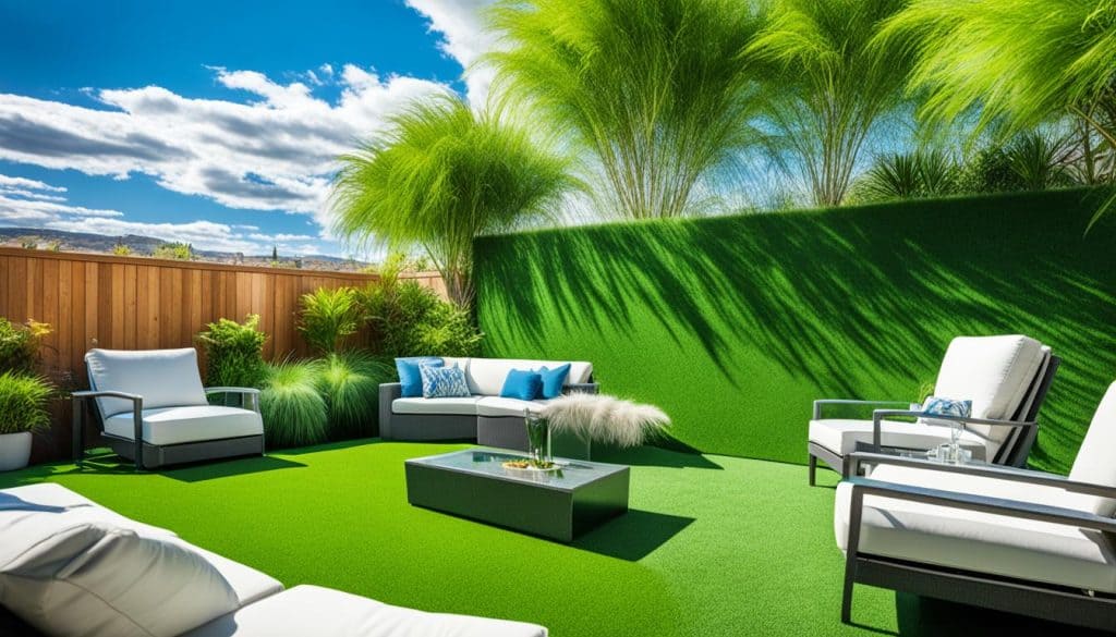 artificial grass for year-round greenery