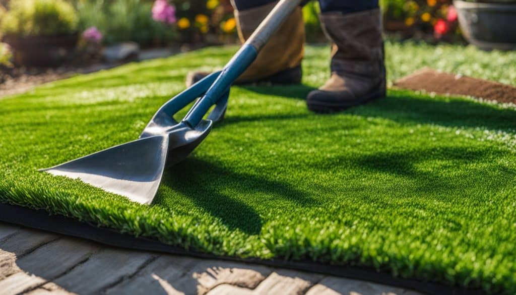 DIY installation of artificial turf