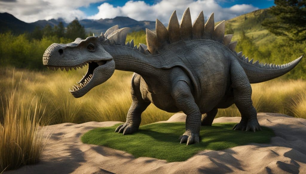 fossil of a Stegosaurus fossil of a Stegosaurus