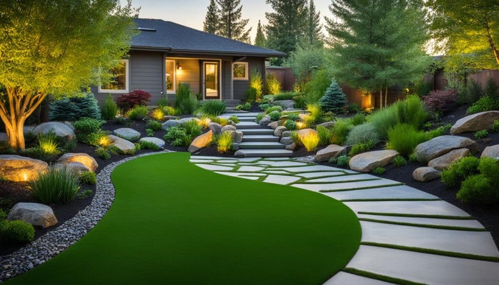 eco solutions in sustainable landscaping with artificial grass