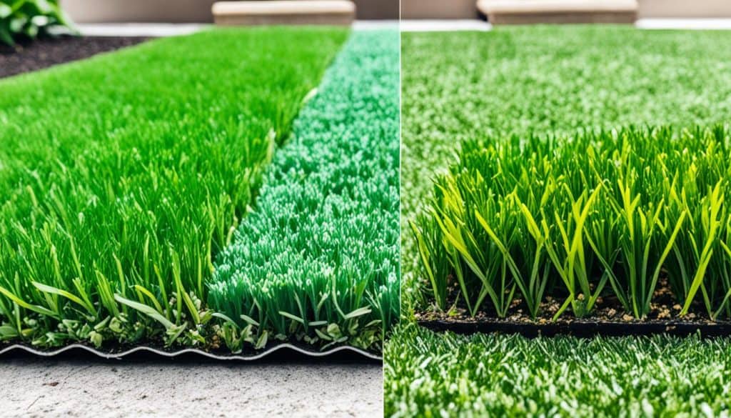 natural grass comparison