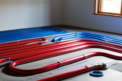 Hydronic Radiant Floor Loop layout design.