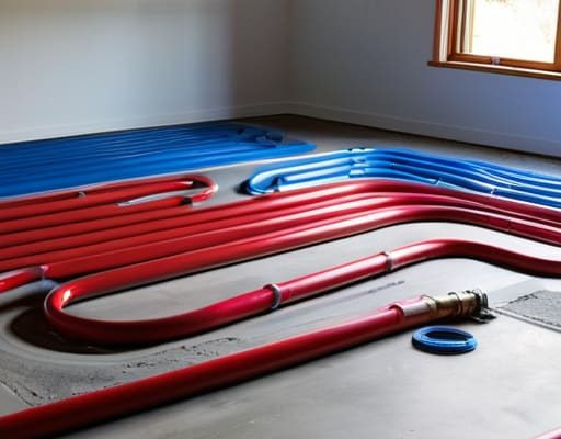 Hydronic Radiant Floor Loop layout design.