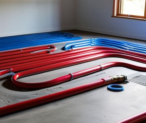 Hydronic Radiant Floor Loop layout design.