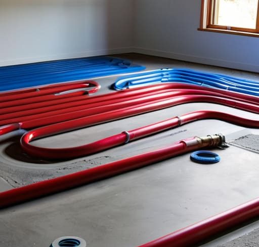 Hydronic Radiant Floor Loop layout design.