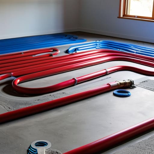Hydronic Radiant Floor Loop layout design.