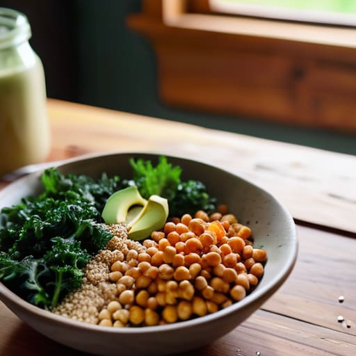 The "Everything But The Kitchen Sink" Grain Bowl.