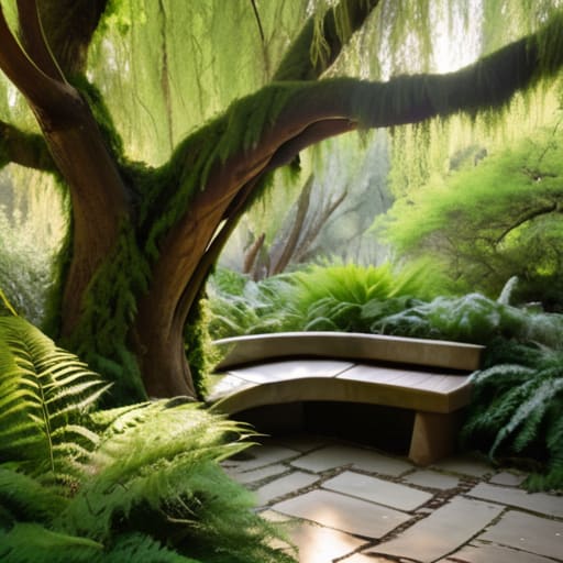 Lush ferns at The Secret Fern Grotto.