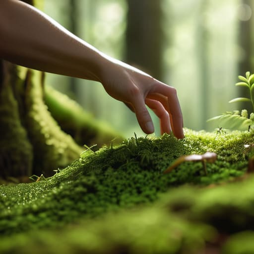 Grounding techniques for anxiety in verdant spaces.