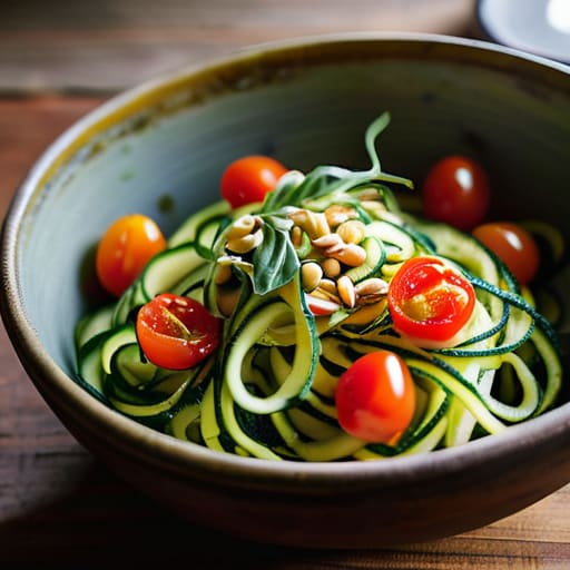 Zucchini Noodle Turkey Bolognese in a bowl.