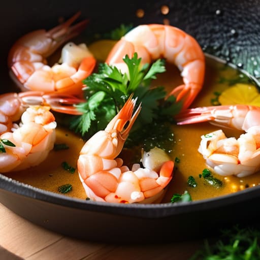 Delicious Speedster Shrimp Scampi with garlic butter.