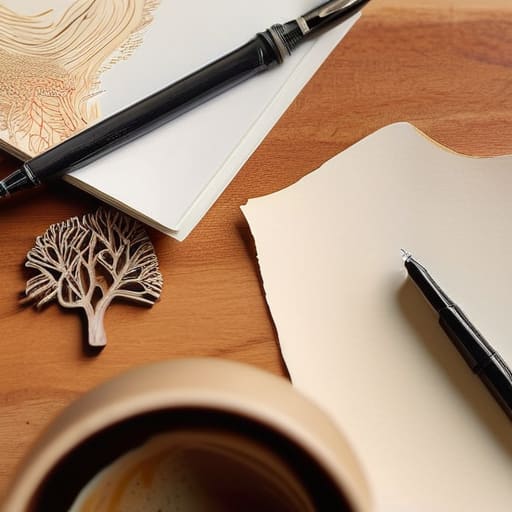 Person practicing mind mapping to organize thoughts.