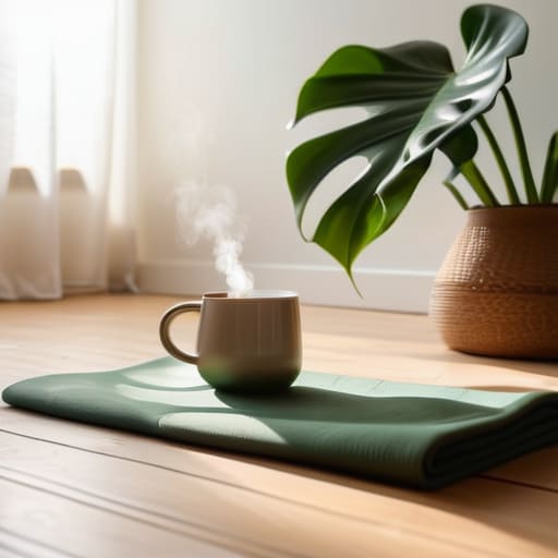 Morning routine for wellness to start healthy.