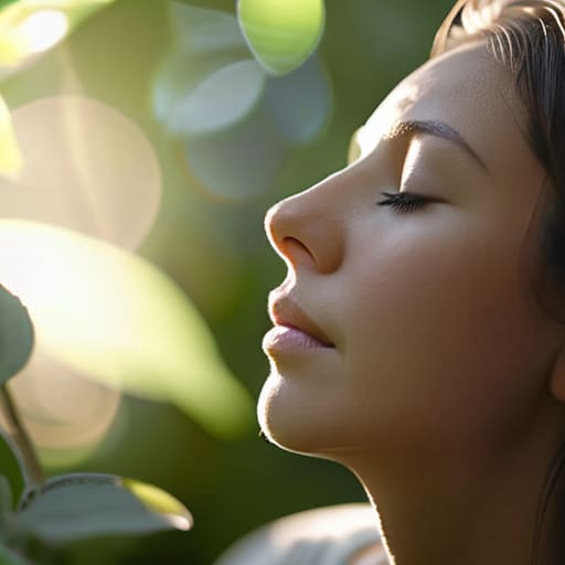 Deep Breathing Exercises for Relaxation Amidst the Flora