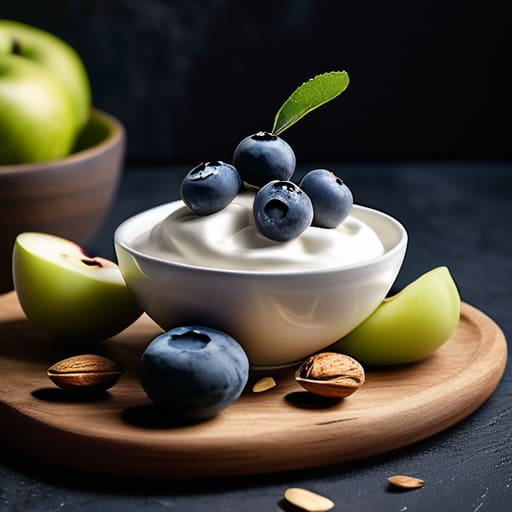 Assorted nutritious and healthy snacks.